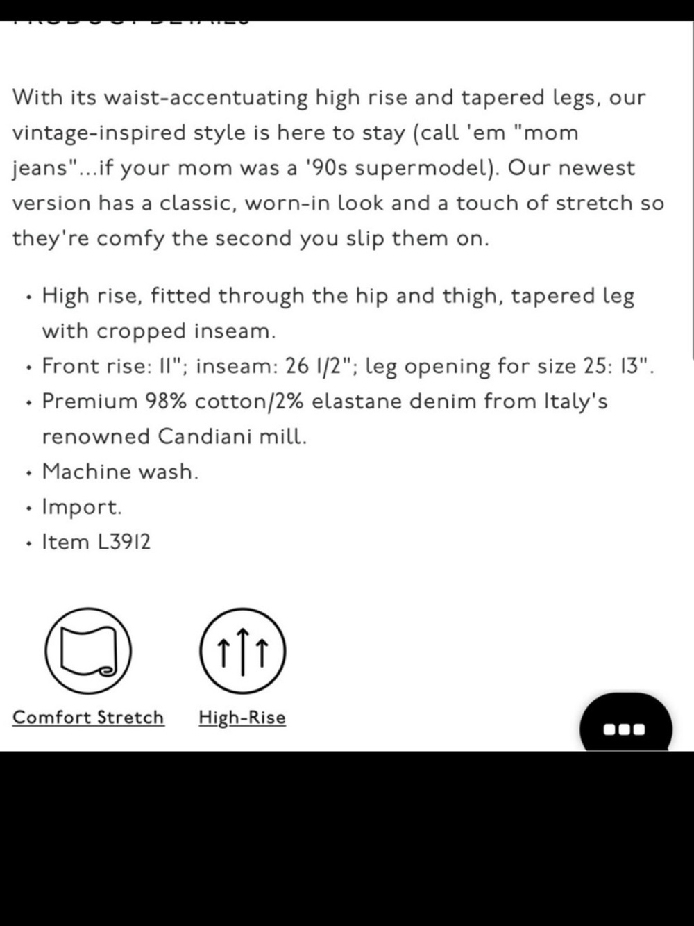 Madewell the perfect vintage crop Jean - Picture 4 of 4